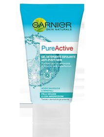 Garnier Pure Active Gel Detergente Esfoliante Anti-Punti Neri